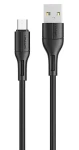 USAMS SJ502 U68 černá / Datový kabel / microUSB / 2A / 1m (SJ502USB01)