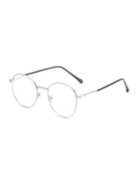 VeyRey Brýle blokující modré světlo oválné Deug stříbrné