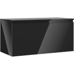 MEXEN/S - Orio koupelnová skříňka pod umyvadlo 100 cm s deskou, 1 šuplík, černá lesk 91A10-10047-1-BFC70