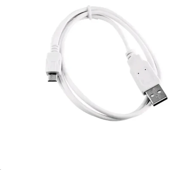 C-TECH USB Micro kabel 2 m bílá / USB 2.0 A (M) - Micro B (M) (CB-USB2M-20W)