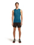 Pánské merino tílko ICEBREAKER Mens 75 Cool-Lite Featherlight Tank, Atlantis velikost: L
