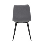 Jídelní židle, šedá, sametová látka, DCL-X7015 GREY2
