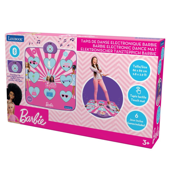 Lexibook bluetooth svítící taneční podložka Barbie - Alltoys Lexibook