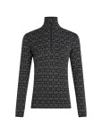 ICEBREAKER Wmns Merino 260 Tech Vertex LS Half Zip AlpGeo, Black/Snow/J (vzorek) velikost: S
