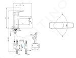 IDEAL STANDARD - Ceraplan iX Hybridní umyvadlová baterie, bateriové napájení, chrom BD282AA