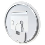 Mereo Zrcadlo kulaté pr. 70 cm, LED osvětlení a odmlžování, okraj pískovaný CN166