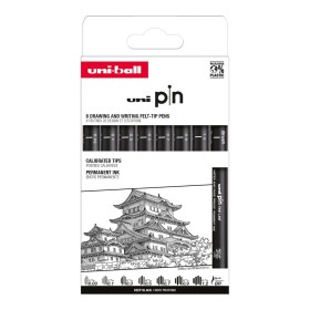 Uni PIN Classic sada 8 ks černá 0,03-1,2 mm + BR
