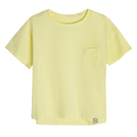 Basic tričko s krátkým rukávem- žluté - 146 YELLOW