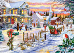 Puzzle Castorland 180 dílků - Vánoce přicházejí
