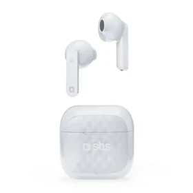 SBS TWS Air Free bílá / Bezdrátová sluchátka s nabíjecím pouzdrem 250 mAh (TEEARAIRFREETWSBTW)
