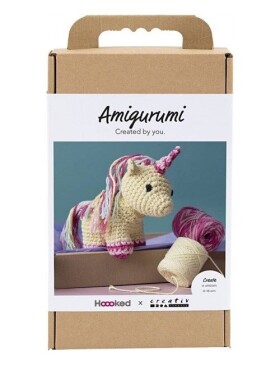 Sada na háčkování Amigurumi jednorožec