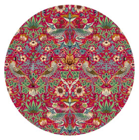 Plechový talíř Arts Crafts - Red Strawberry Thief