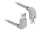 Delock RJ45 Cat.6 S/FTP šedá / Síťový kabel / pravoúhlý konektor / 0,5 m (85861)