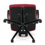 Kancelářská židle, potah bordó látka a černá síťovina MESH, houpací mech.