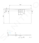 VILLEROY & BOCH - Architectura MetalRim Sprchová vanička, 800x1200 mm, antracit UDA1280ARA215V-1S