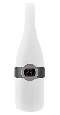 Nedis Teploměr na víno černý / LCD displej / 0 - 50 °C (KATH100SS)