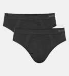 Pánské slipy GO Smooth Brief 2P BLACK černé 0004 SLOGGI BLACK