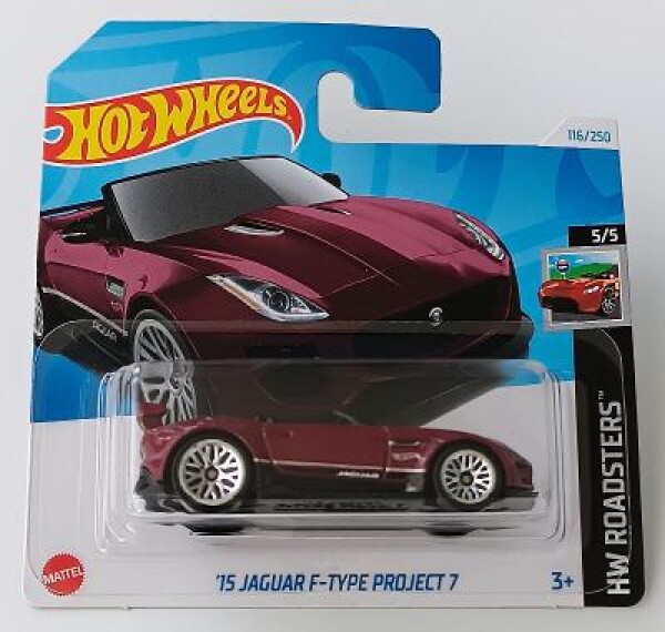 Autíčko Hot Wheels - '15 Jaguar F-type Project 7