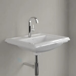 VILLEROY & BOCH - Hommage Umyvadlo 630x525 mm, s přepadem, otvor pro baterii, Ceramicplus, bílá 710263R1