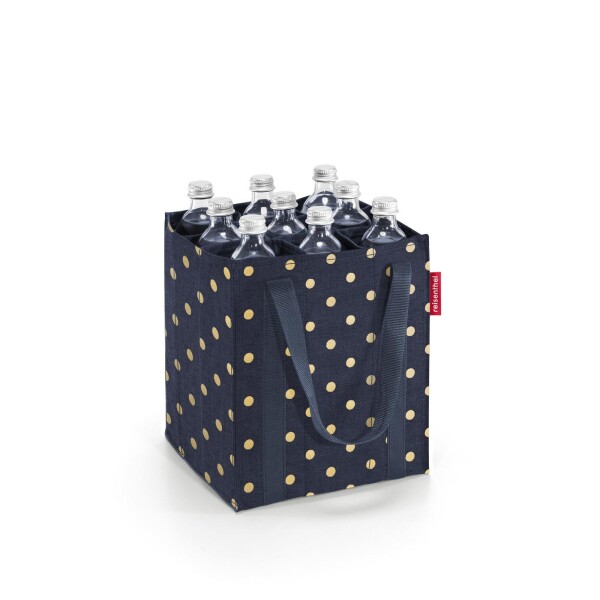 Nákupní taška na lahve Reisenthel Bottlebag Metallic dots blue