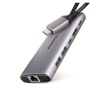 AXAGON HMC-6G2L, USB 10Gb/s hub, 2x USB-A, 1x USB-C, HDMI 4k/60, RJ-45, PD 100W, kabel USB-C 15cm EDF_1023718