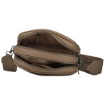 Stylová dámská koženková crossbody kabelka MaxFly Tarja, hnědá