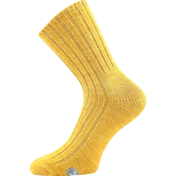 VOXX Ponožky zimní FORDE s merinem a alpakou TMAVĚ ŽLUTÉ 35-38 125565