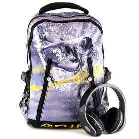 CU.BE CU.BE, 062343, studentský/školní batoh se sluchátky, 1 ks