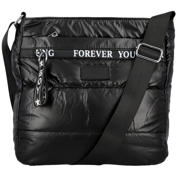 Stylová dámská textilní crossbody kabelka Zayana, černá