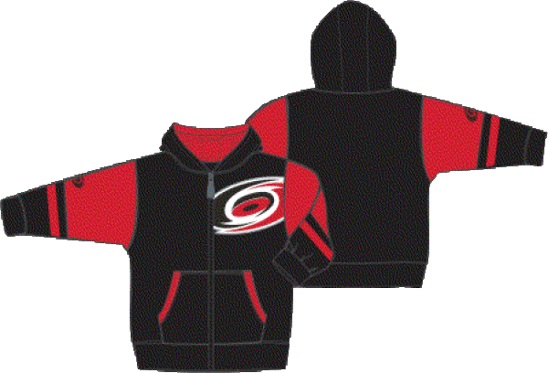 Outerstuff Dětská Mikina Carolina Hurricanes Faceoff Colorblocked Fleece Full-Zip Velikost: Dětské S (6 - 9 let)