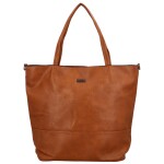 Trendová dámská koženková kabelka přes rameno Ramira, hnědá