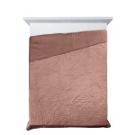 DumDekorace Moderní prošívaný přehoz LUIZ růžový Šířka: 170 cm | Délka: 210 cm