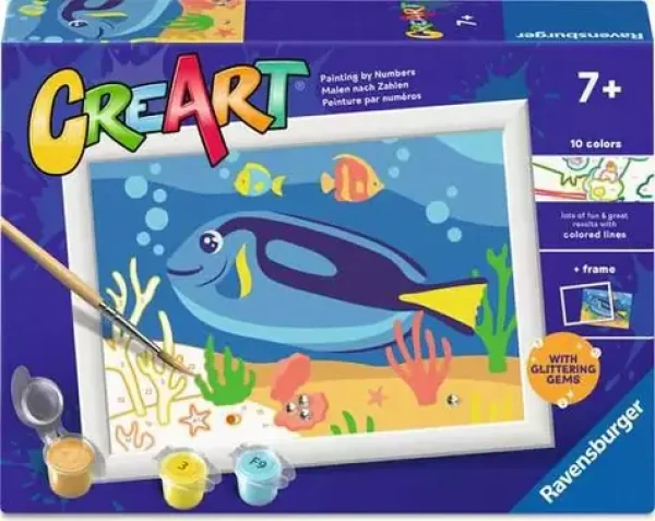 Ravensburger 120232544 CreArt Barevná rybka Dory (se třpytivými kamínky)