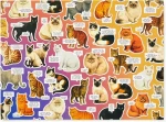 GALISON Puzzle Náladové kočky