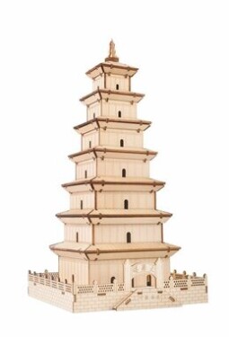 Woodcraft Dřevěné 3D puzzle Velká pagoda divoké husy