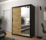 Šatní skříň Abi Jodelka 2 Barva korpusu: Dub artisan, Rozměry: 100 cm, Dveře: Bílá mat