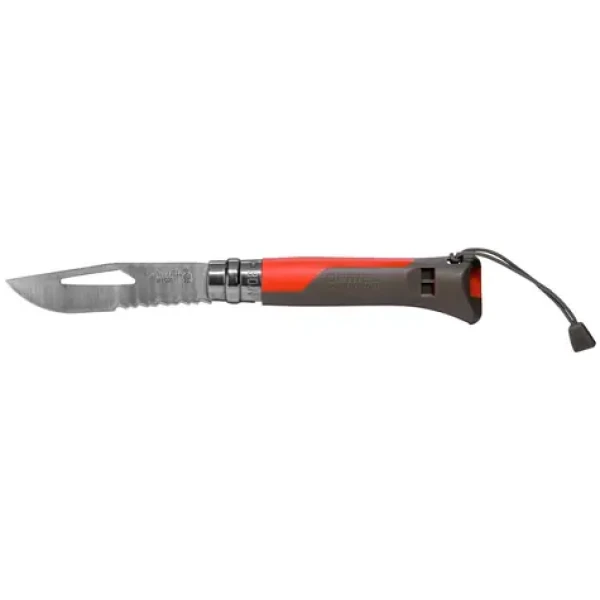 Opinel 1714 VRI N°08 Inox Outdoor 8.5 cm červená / Kapesní nůž (3123840017148)