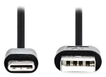 Nedis USB-C černá / Datový kabel / USB-C - USB-A / USB 2.0 / 3 m (CCGL60600BK30)