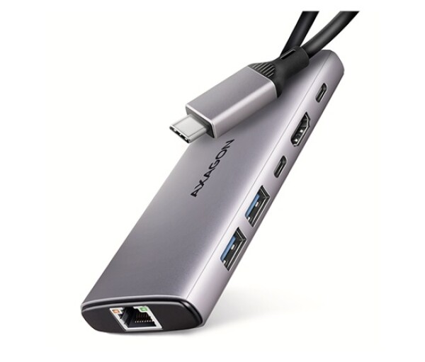 AXAGON HMC-6G2L, USB 10Gb/s hub, 2x USB-A, 1x USB-C, HDMI 4k/60, RJ-45, PD 100W, kabel USB-C 15cm EDF_1023718