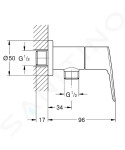 GEBERIT - Duofix Set předstěnové instalace, klozetu a sedátka Ideal Standard Tesi, tlačítka Sigma01, Rimless, SoftClose, alpská bílá 111.355.00.5 NE1