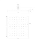 OMNIRES - SLIMLINE dešťová sprcha, 40 x 40 cm chrom /CR/ WG240CR