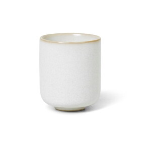Ferm LIVING Keramický šálek Sekki Cream 300 ml, krémová barva, keramika