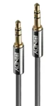 Lindy Cromo Line antracitová / Audio kabel / 3,5 mm jack - 3,5 mm jack / 2 m (35322)