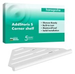 HANSGROHE - AddStoris S Polička rohová, matná bílá 41761700