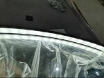Erga Charlotte, kulaté LED zrcadlo 90cm, černý kovový rám, 2070 lm, 6500K, přední boční osvětlení, ERG-V01-204-9090-BK