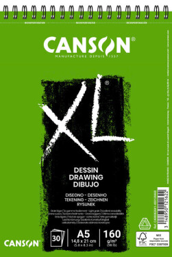 Canson XL Dessin skicák A5 160g 30 listů kroužková vazba