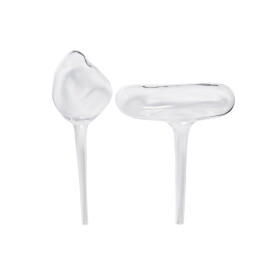 Ferm Living Zavlažovací baňky Mercury Clear – set 2 ks, čirá barva, sklo