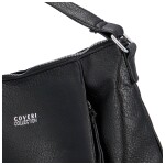Trendová dámká koženková crossbody Larika, černá