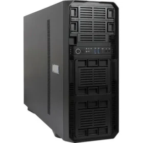 Inter-Tech IPC Server SR-680 černá / Počítačová skříň / Tower / ATX, E-ATX / 8x 3,5" / 5x ventilátor (88887415)