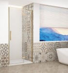 GELCO - TRINITY GOLD dveře do niky pravé, 1200 čiré sklo, GT1212CR-G GT1212CR-G